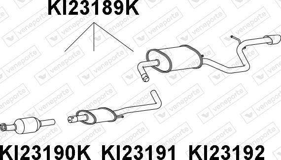 Veneporte KI23189K - Каталізатор autocars.com.ua