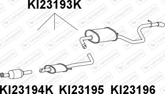 Veneporte KI23193K - Каталізатор autocars.com.ua