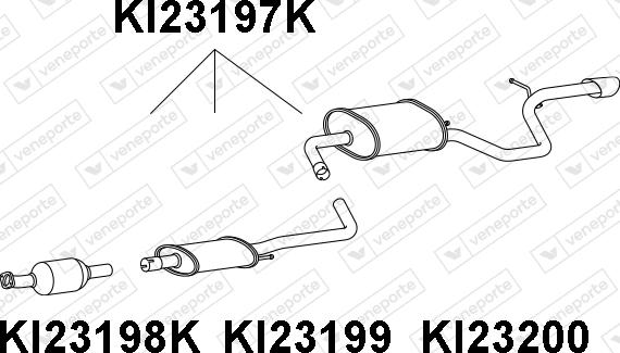 Veneporte KI23197K - Каталізатор autocars.com.ua