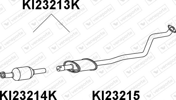 Veneporte KI23213K - Каталізатор autocars.com.ua