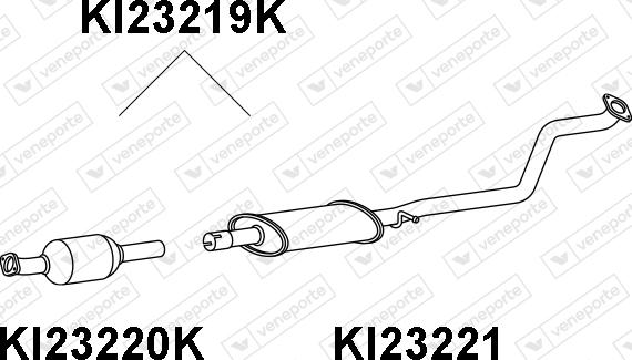 Veneporte KI23219K - Каталізатор autocars.com.ua