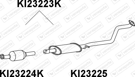 Veneporte KI23223K - Каталізатор autocars.com.ua