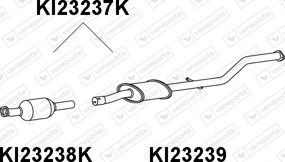 Veneporte KI23237K - Каталізатор autocars.com.ua