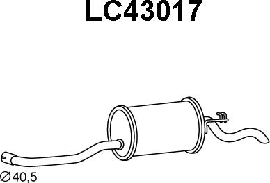 Veneporte LC43017 - Глушитель выхлопных газов, конечный autodnr.net