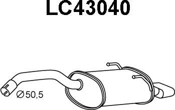 Veneporte LC43040 - Труба вихлопного газу autocars.com.ua