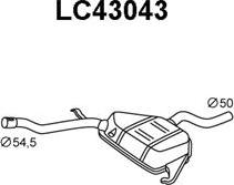 Veneporte LC43043 - Средний глушитель выхлопных газов avtokuzovplus.com.ua