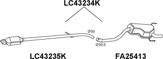 Veneporte LC43234K - Каталізатор autocars.com.ua