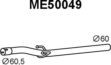 Veneporte ME50049 - Труба вихлопного газу autocars.com.ua