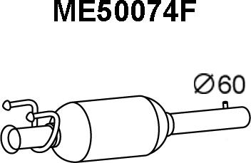 Veneporte ME50074F - Сажевый / частичный фильтр, система выхлопа ОГ avtokuzovplus.com.ua