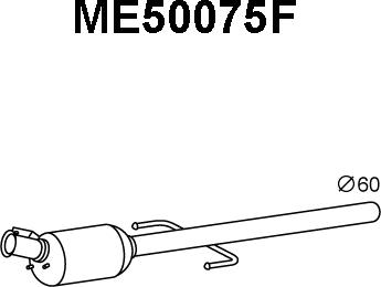 Veneporte ME50075F - Сажевый / частичный фильтр, система выхлопа ОГ avtokuzovplus.com.ua