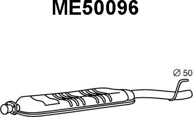 Veneporte ME50096 - Средний глушитель выхлопных газов autodnr.net