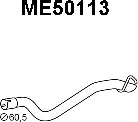 Veneporte ME50113 - Труба выхлопного газа autodnr.net