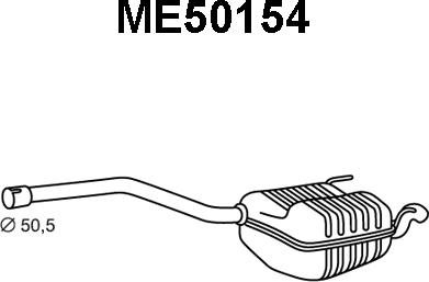 Veneporte ME50154 - Глушитель выхлопных газов, конечный autodnr.net