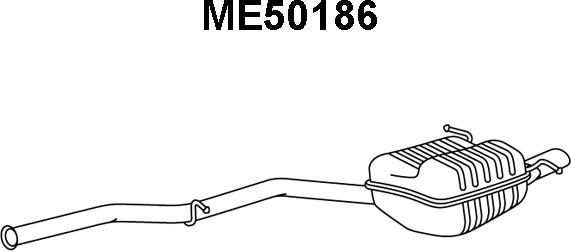Veneporte ME50186 - Глушитель выхлопных газов, конечный avtokuzovplus.com.ua