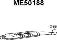 Veneporte ME50188 - Середній глушник вихлопних газів autocars.com.ua