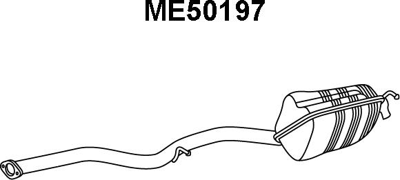 Veneporte ME50197 - Глушник вихлопних газів кінцевий autocars.com.ua