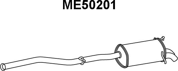 Veneporte ME50201 - Глушник вихлопних газів кінцевий autocars.com.ua