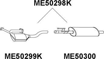 Veneporte ME50300 - Глушник вихлопних газів кінцевий autocars.com.ua