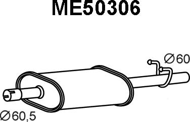 Veneporte ME50306 - Глушитель выхлопных газов, конечный autodnr.net