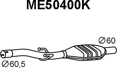 Veneporte ME50400K - Каталізатор autocars.com.ua