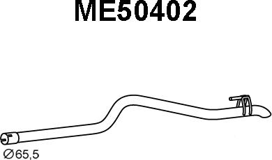 Veneporte ME50402 - Труба вихлопного газу autocars.com.ua