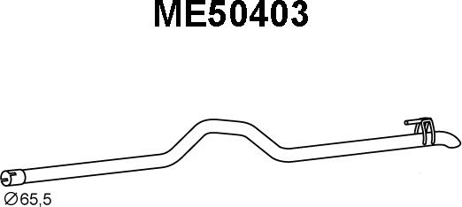 Veneporte ME50403 - Труба выхлопного газа avtokuzovplus.com.ua