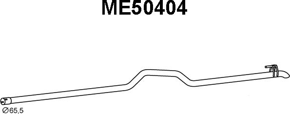 Veneporte ME50404 - Труба выхлопного газа avtokuzovplus.com.ua