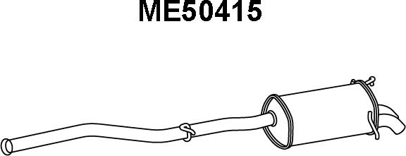 Veneporte ME50415 - Глушник вихлопних газів кінцевий autocars.com.ua