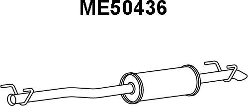 Veneporte ME50436 - Глушник вихлопних газів кінцевий autocars.com.ua
