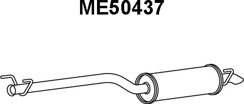 Veneporte ME50437 - Глушник вихлопних газів кінцевий autocars.com.ua