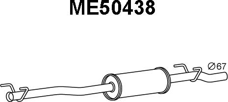 Veneporte ME50438 - Глушитель выхлопных газов, конечный autodnr.net