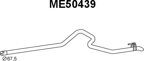 Veneporte ME50439 - Труба вихлопного газу autocars.com.ua