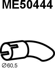 Veneporte ME50444 - Труба вихлопного газу autocars.com.ua