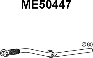 Veneporte ME50447 - Труба вихлопного газу autocars.com.ua
