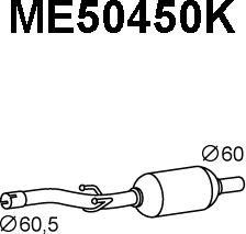 Veneporte ME50450K - Каталізатор autocars.com.ua