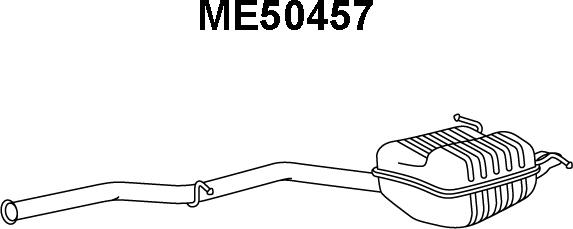 Veneporte ME50457 - Глушник вихлопних газів кінцевий autocars.com.ua