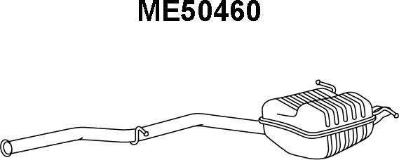 Veneporte ME50460 - Глушитель выхлопных газов, конечный avtokuzovplus.com.ua