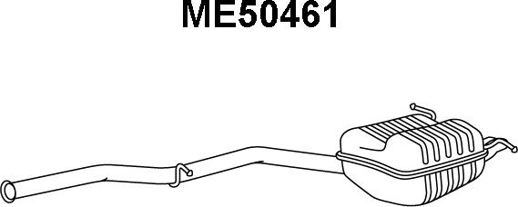 Veneporte ME50461 - Глушник вихлопних газів кінцевий autocars.com.ua