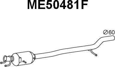 Veneporte ME50481F - сажі / частковий фільтр, система вихлопу ОГ autocars.com.ua