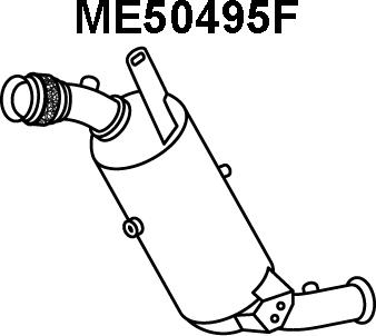 Veneporte ME50495F - сажі / частковий фільтр, система вихлопу ОГ autocars.com.ua