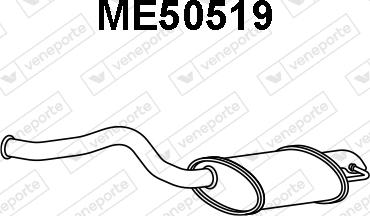 Veneporte ME50519 - Глушитель выхлопных газов, конечный avtokuzovplus.com.ua