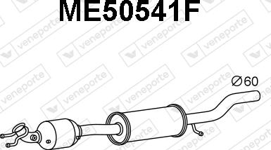 Veneporte ME50541F - Сажевый / частичный фильтр, система выхлопа ОГ avtokuzovplus.com.ua