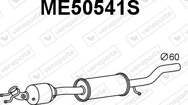 Veneporte ME50541S - Сажевый / частичный фильтр, система выхлопа ОГ avtokuzovplus.com.ua