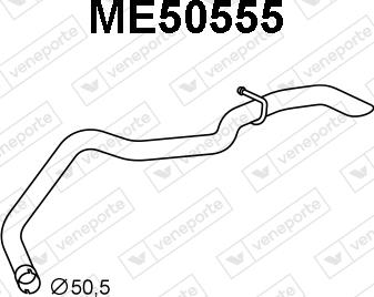 Veneporte ME50555 - Труба вихлопного газу autocars.com.ua