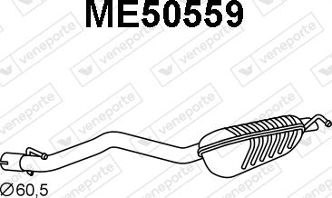 Veneporte ME50559 - Глушитель выхлопных газов, конечный avtokuzovplus.com.ua