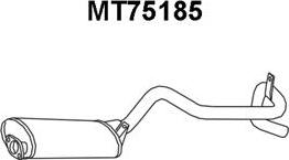 Veneporte MT75185 - Глушник вихлопних газів кінцевий autocars.com.ua