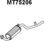 Veneporte MT75206 - Глушник вихлопних газів кінцевий autocars.com.ua