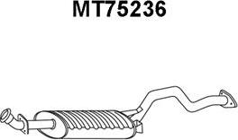 Veneporte MT75236 - Глушник вихлопних газів кінцевий autocars.com.ua