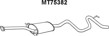 Veneporte MT75382 - Глушник вихлопних газів кінцевий autocars.com.ua