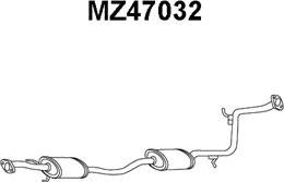 Veneporte MZ47032 - Предглушитель выхлопных газов avtokuzovplus.com.ua